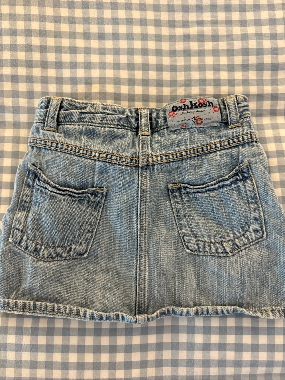 OshKosh Girls' Denim Skirt with Navy Lining - Blue